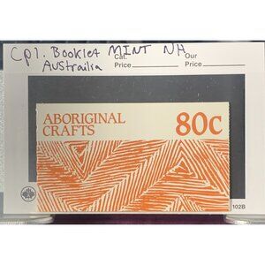 Australia Aboriginal Crafts Booklet Mint NH 80c Stamps Collectible